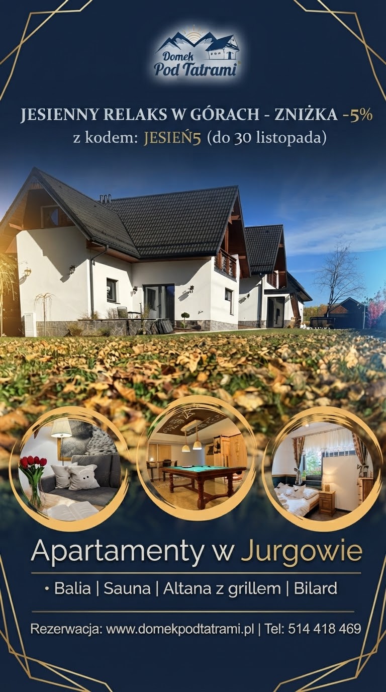 Domek Pod Tatrami – apartamenty w Jurgowie